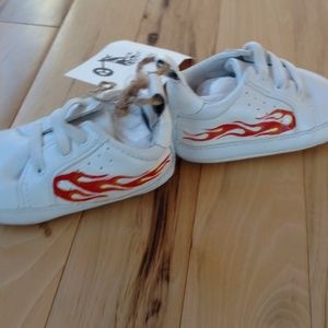 white flame baby shoes